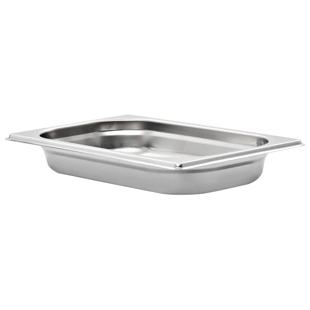 VidaXL Gastronormbakken 12 st gn 1 4 40 mm roestvrij staal