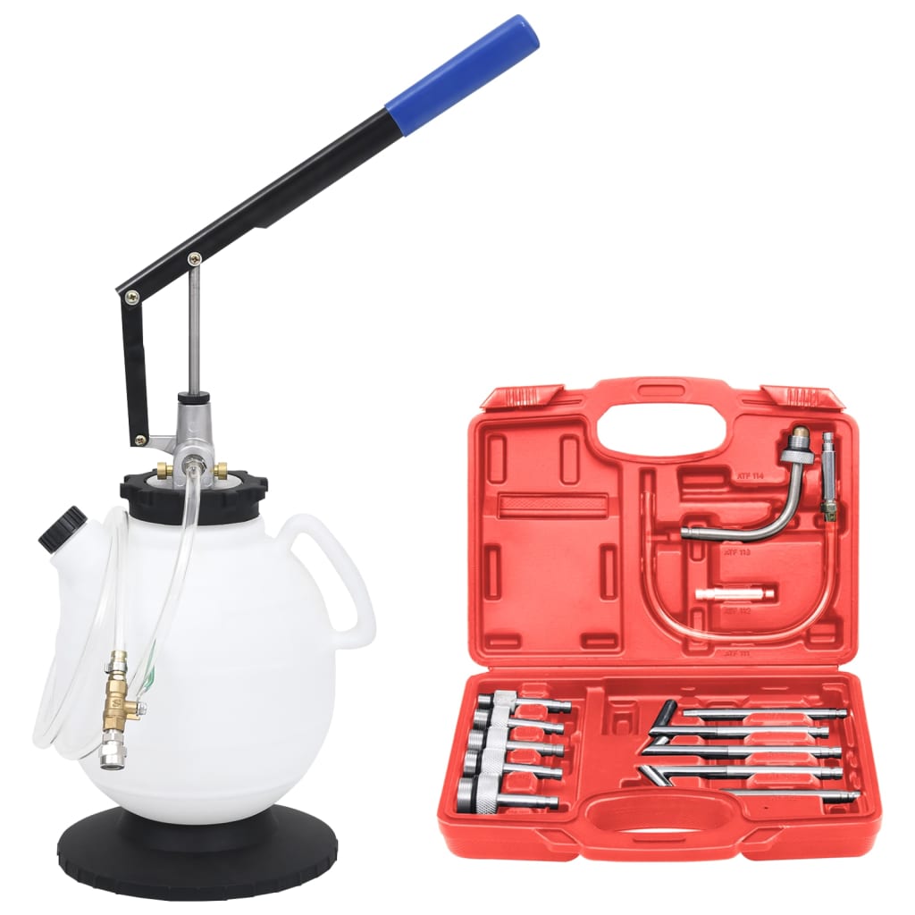 VidaXL Transmissievloeistofvuller automatisch met gereedschapsset 7,5l