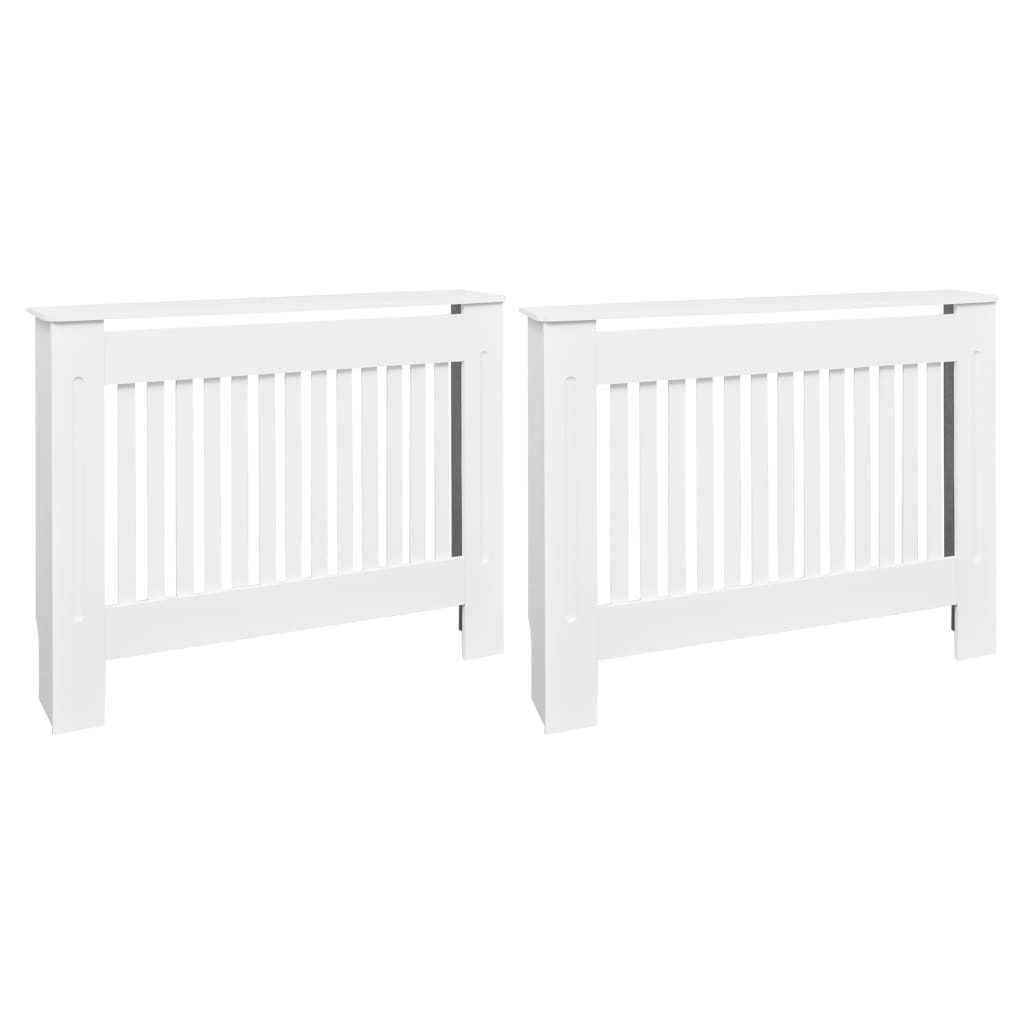 VidaXL Radiatorombouw 2 st 112 cm mdf wit