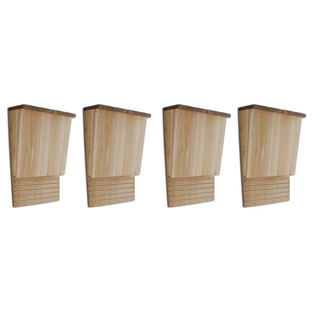 VidaXL Vleermuizenkasten 4 st 22x12x34 cm hout