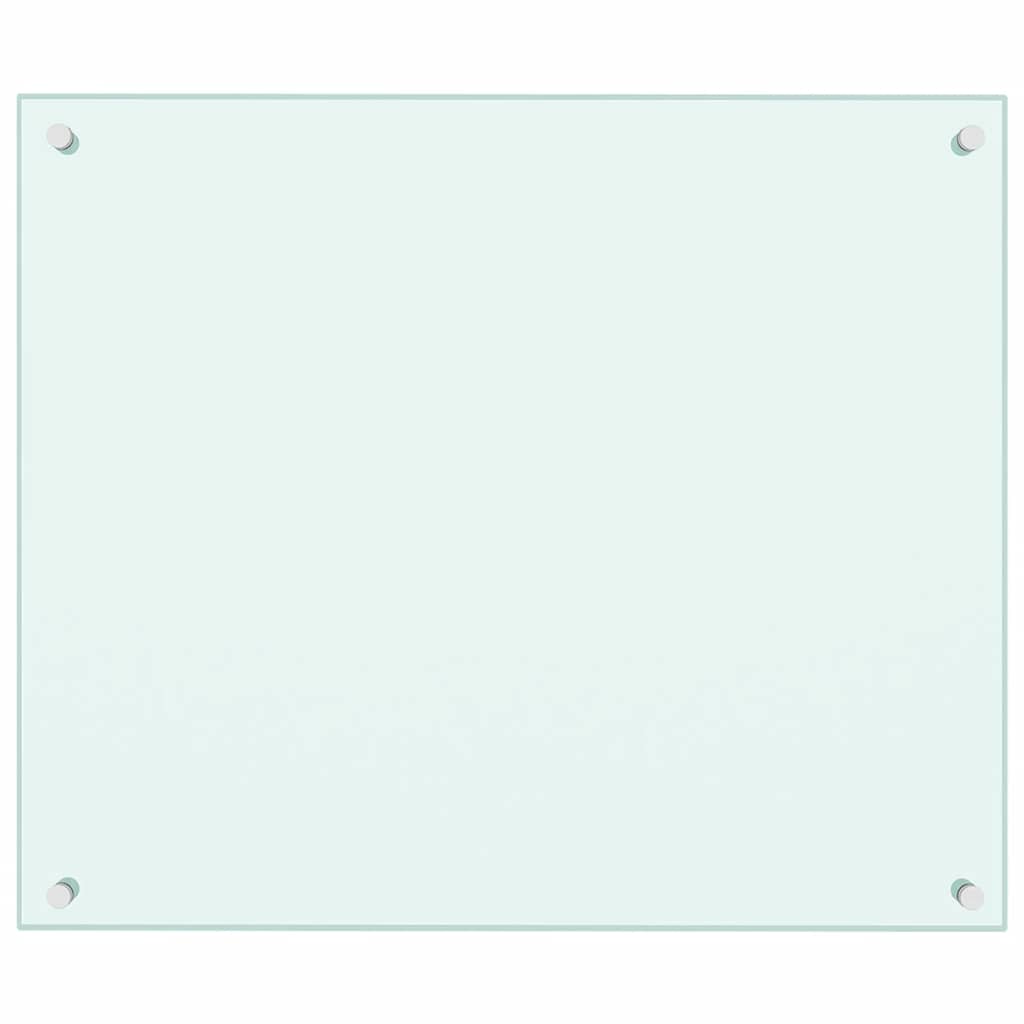 VidaXL Spatscherm keuken 70x60 cm gehard glas wit