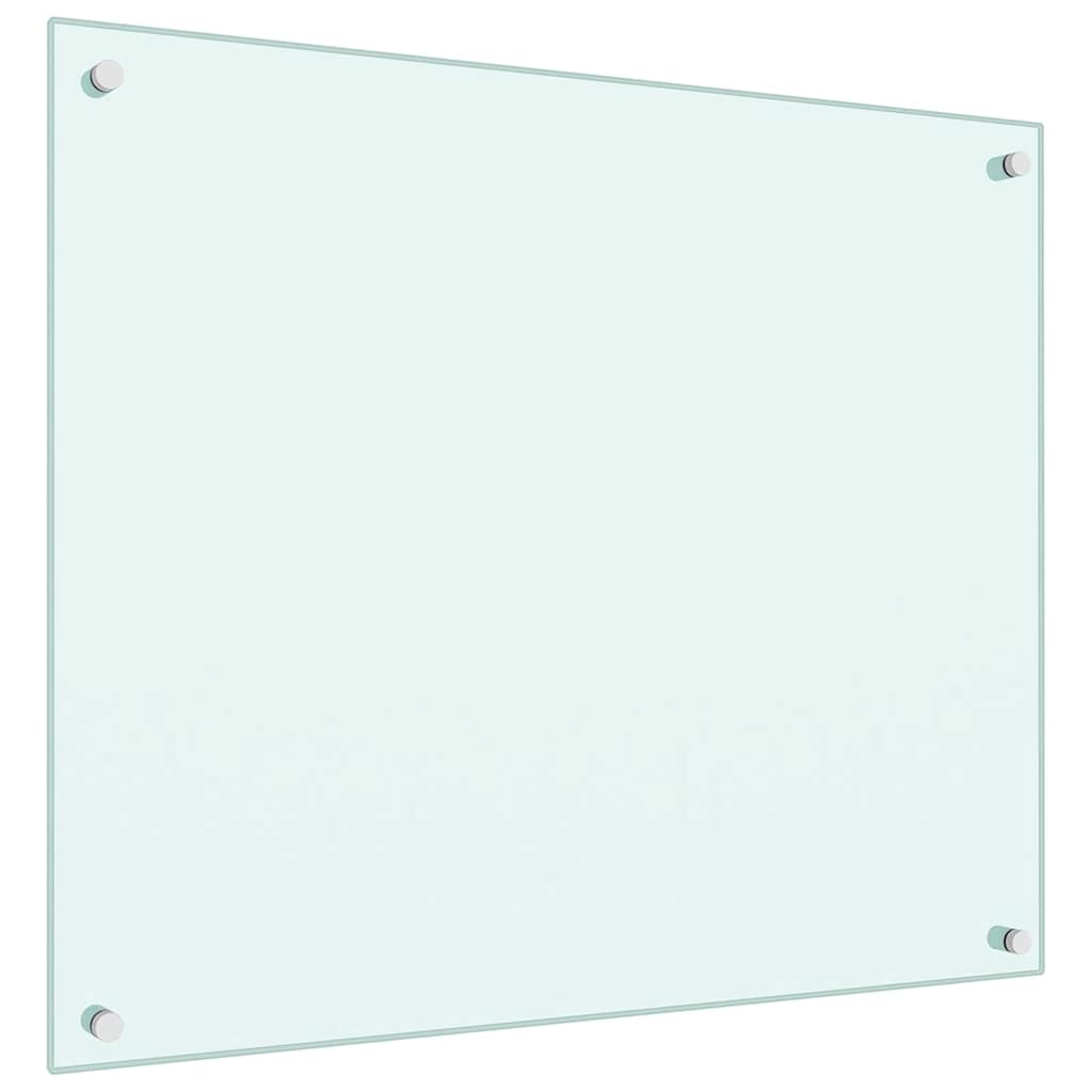VidaXL Spatscherm keuken 70x60 cm gehard glas wit