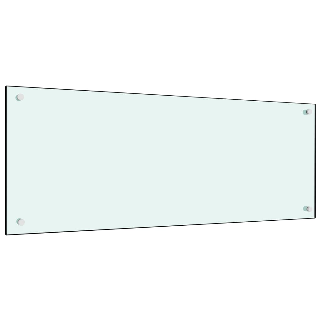 VidaXL Spatscherm keuken 100x40 cm gehard glas wit