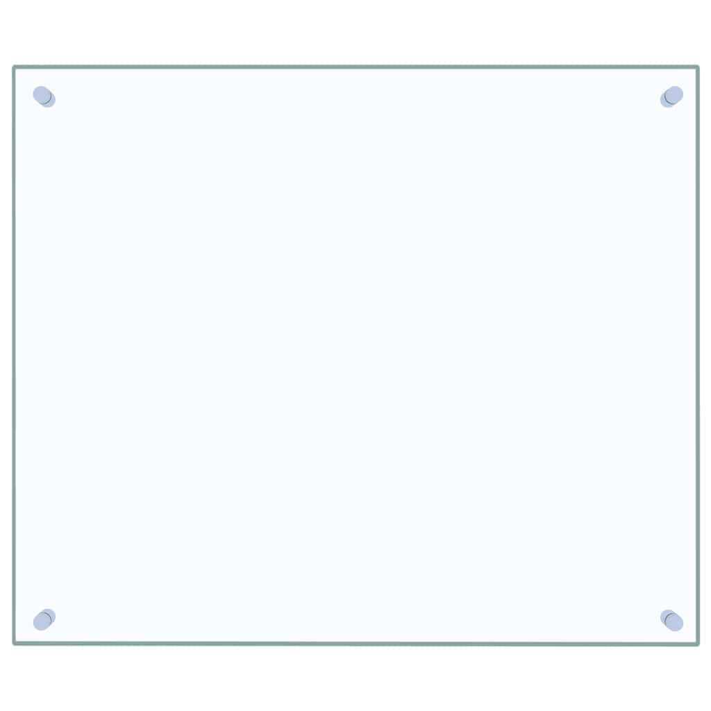 VidaXL Spatscherm keuken 70x60 cm gehard glas transparant
