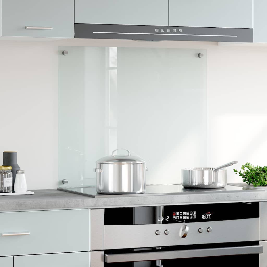 VidaXL Spatscherm keuken 70x60 cm gehard glas transparant