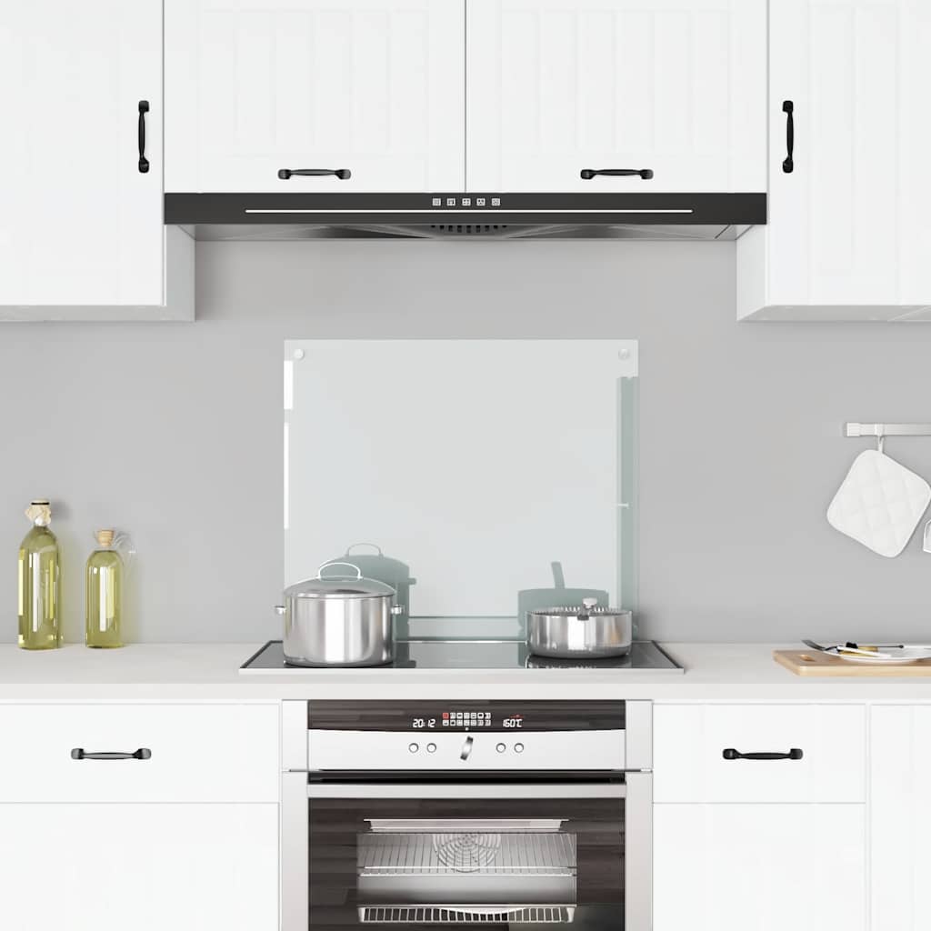 VidaXL Spatscherm keuken 70x60 cm gehard glas transparant