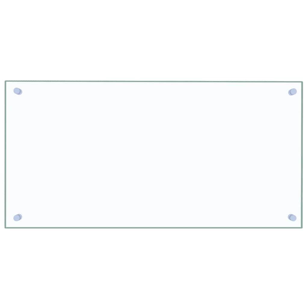 VidaXL Spatscherm keuken 80x40 cm gehard glas transparant