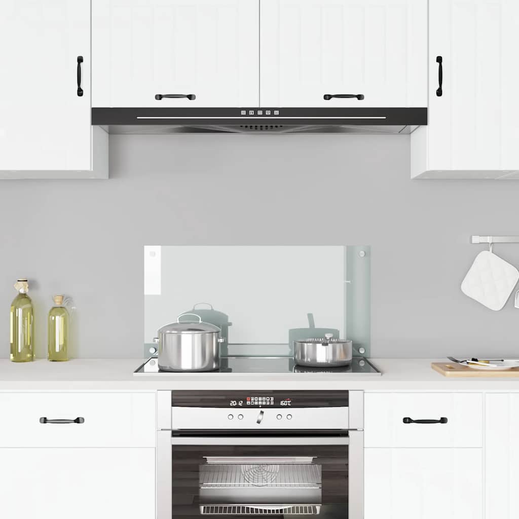 VidaXL Spatscherm keuken 80x40 cm gehard glas transparant