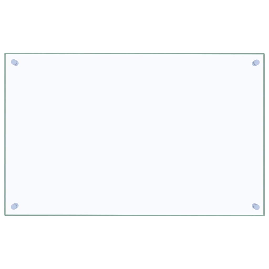 VidaXL Spatscherm keuken 80x50 cm gehard glas transparant