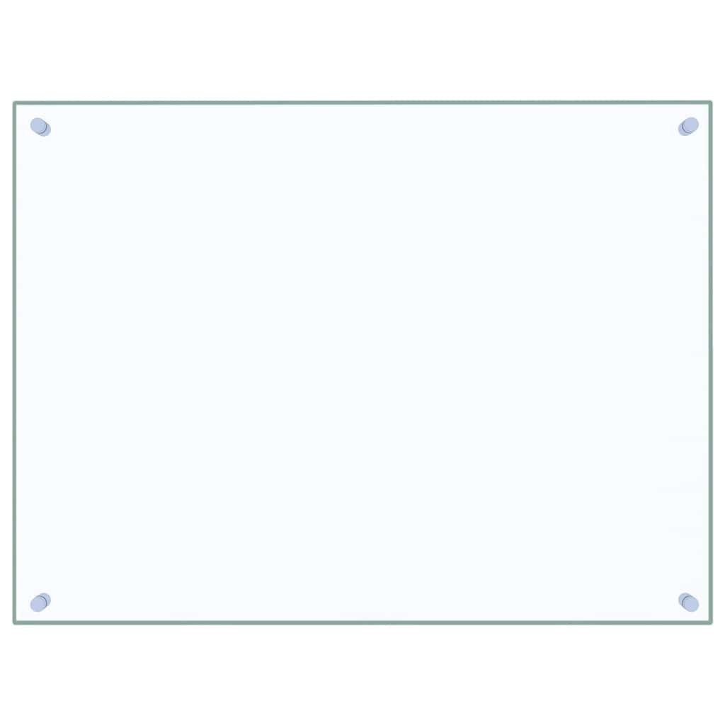 VidaXL Spatscherm keuken 80x60 cm gehard glas transparant