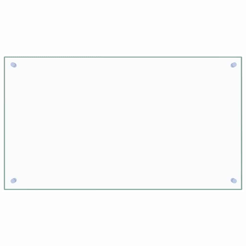 VidaXL Spatscherm keuken 90x50 cm gehard glas transparant