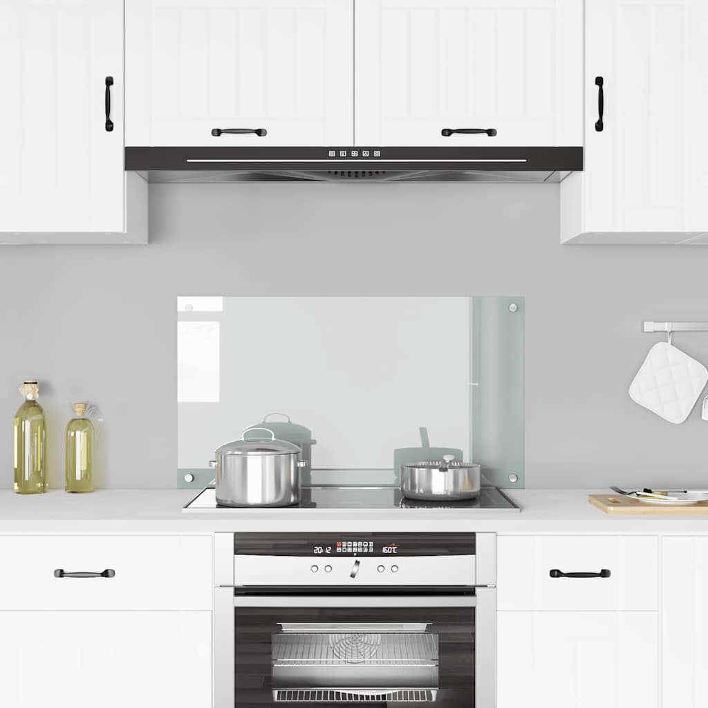 VidaXL Spatscherm keuken 90x50 cm gehard glas transparant
