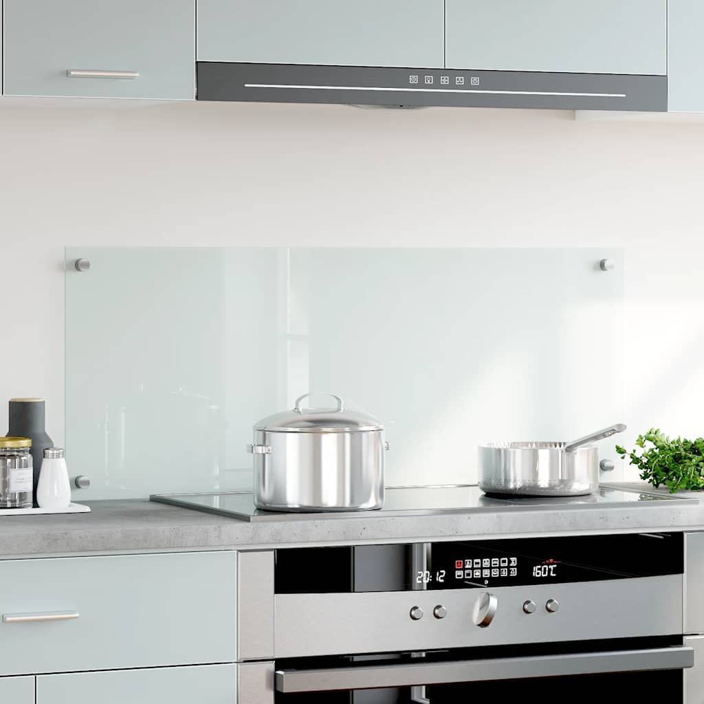 VidaXL Spatscherm keuken 100x40 cm gehard glas transparant