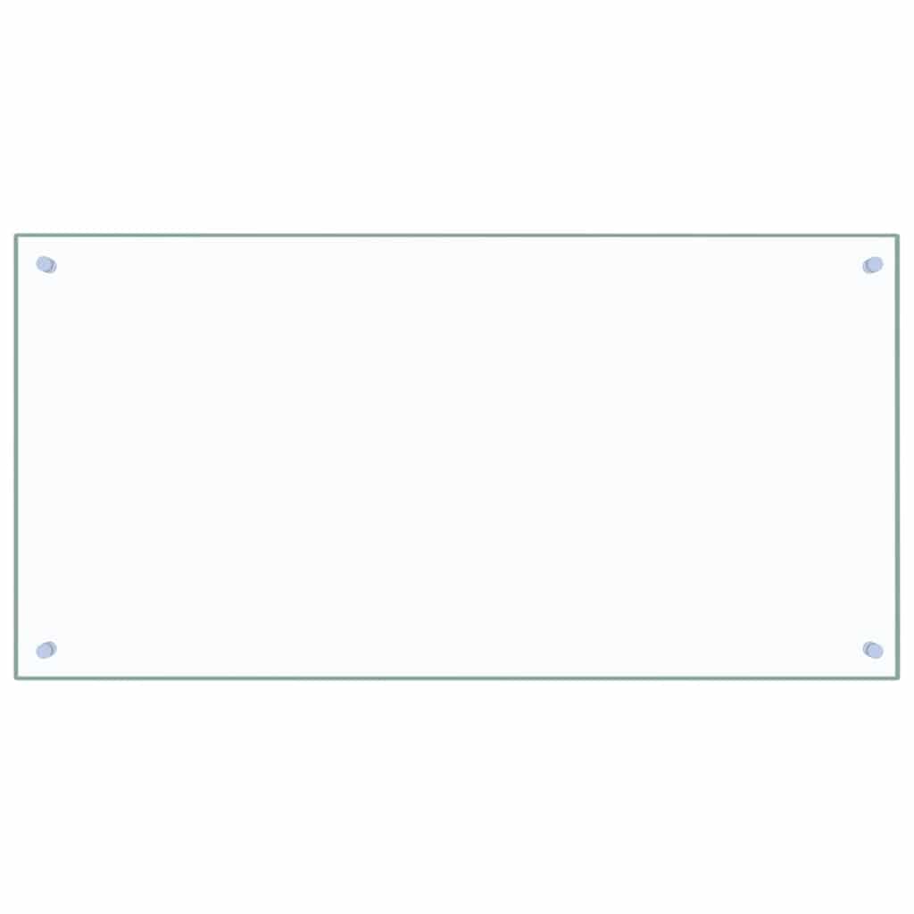 VidaXL Spatscherm keuken 100x50 cm gehard glas transparant