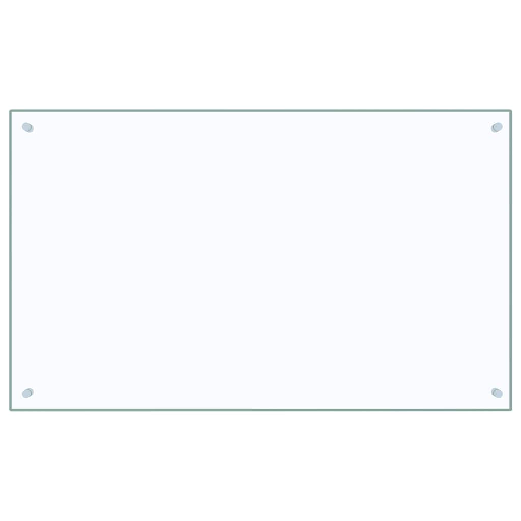 VidaXL Spatscherm keuken 100x60 cm gehard glas transparant