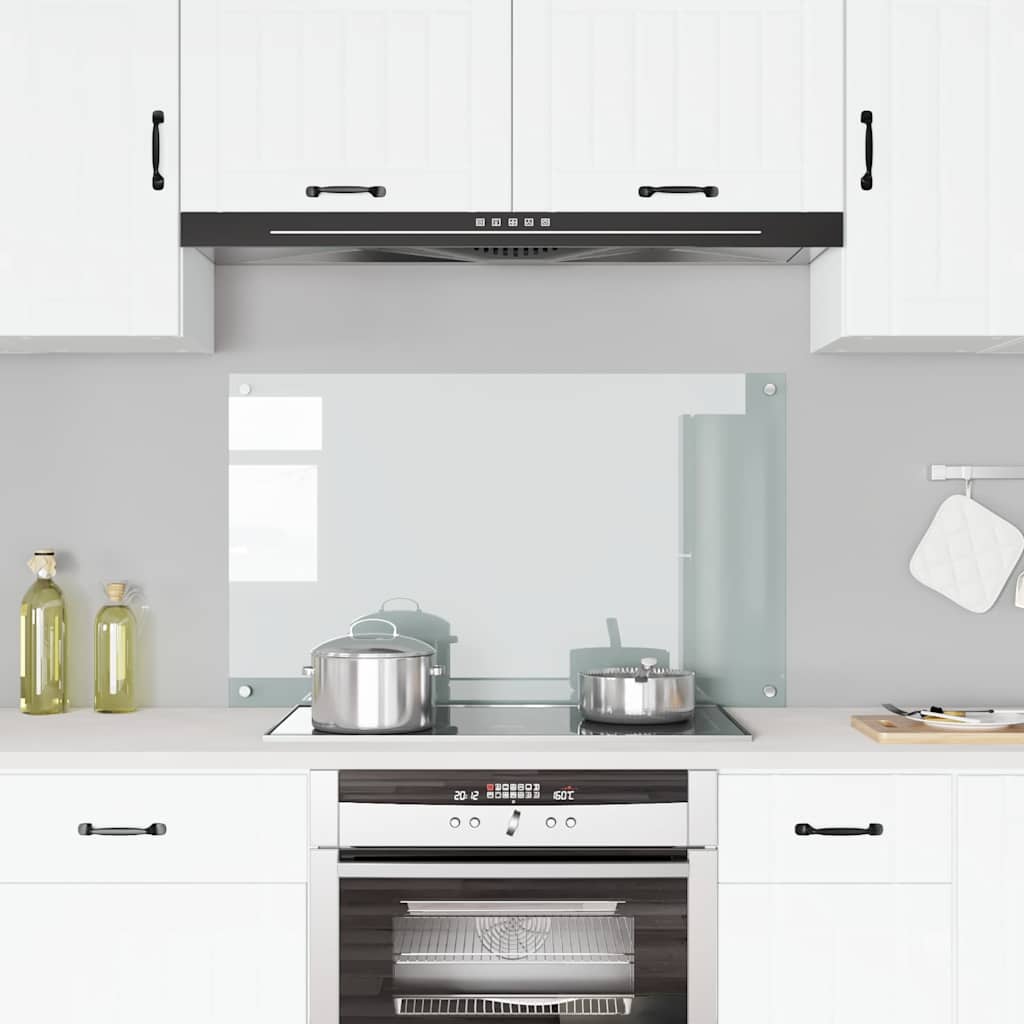 VidaXL Spatscherm keuken 100x60 cm gehard glas transparant