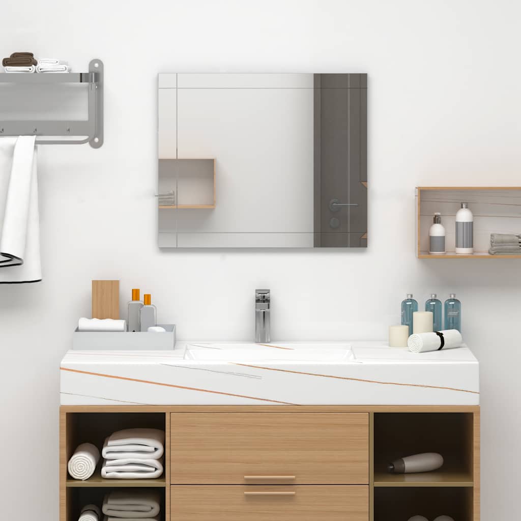 VidaXL Wandspiegel 60x50 cm glas