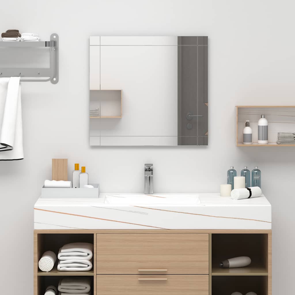 VidaXL Wandspiegel 80x60 cm glas