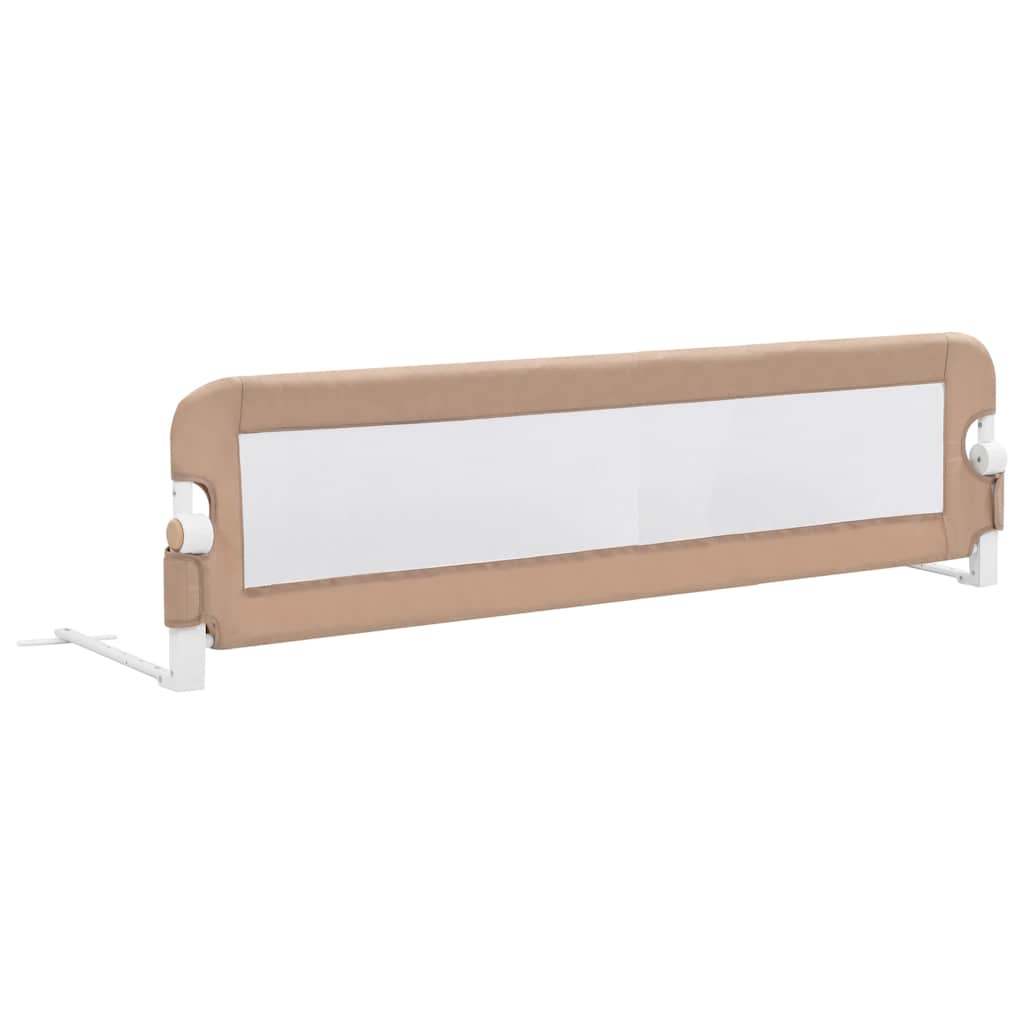 VidaXL Bedhekje peuter 150x42 cm polyester taupe