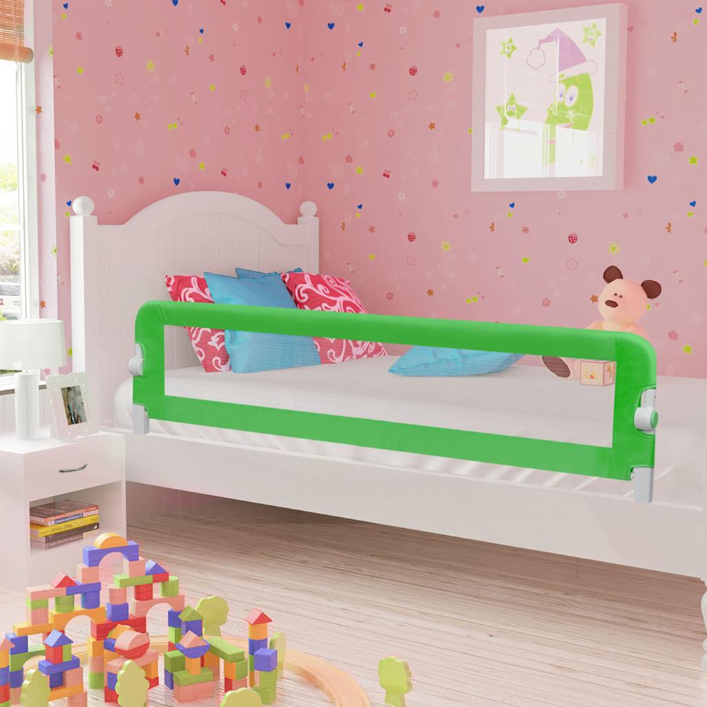 VidaXL Bedhekje peuter 180x42 cm polyester groen