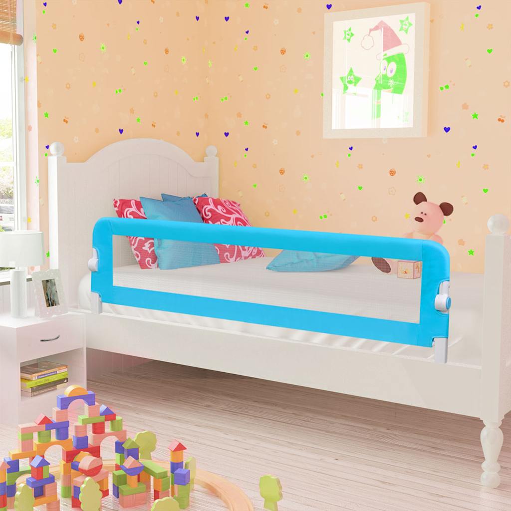 VidaXL Bedhekje peuter 120x42 cm polyester blauw