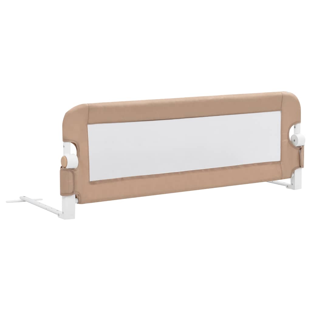 VidaXL Bedhekje peuter 120x42 cm polyester taupe