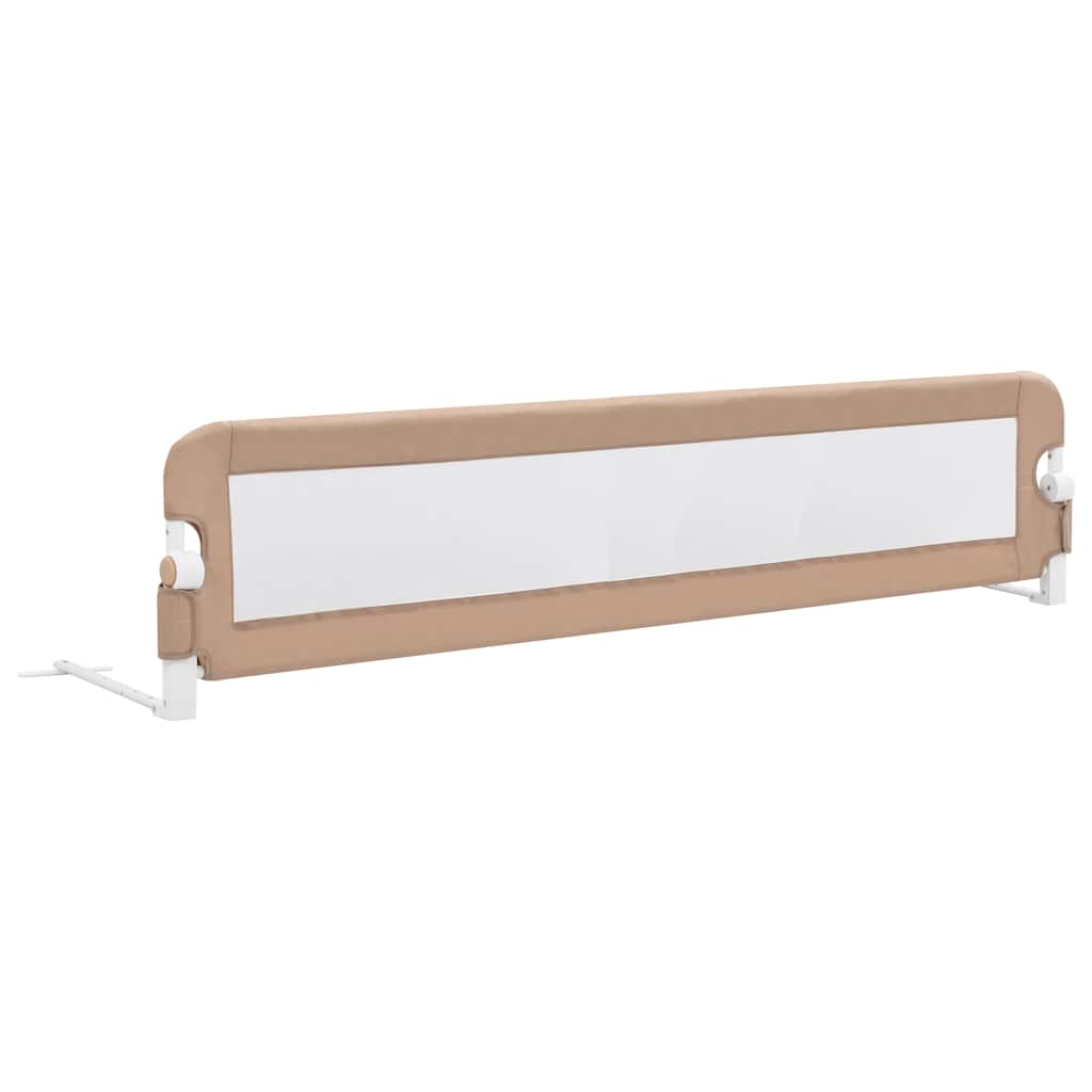 VidaXL Bedhekje peuter 180x42 cm polyester taupe