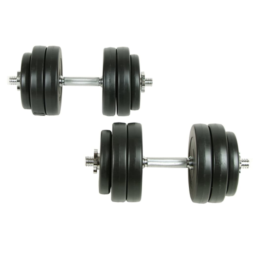 VidaXL 18-delige halterset 30 kg