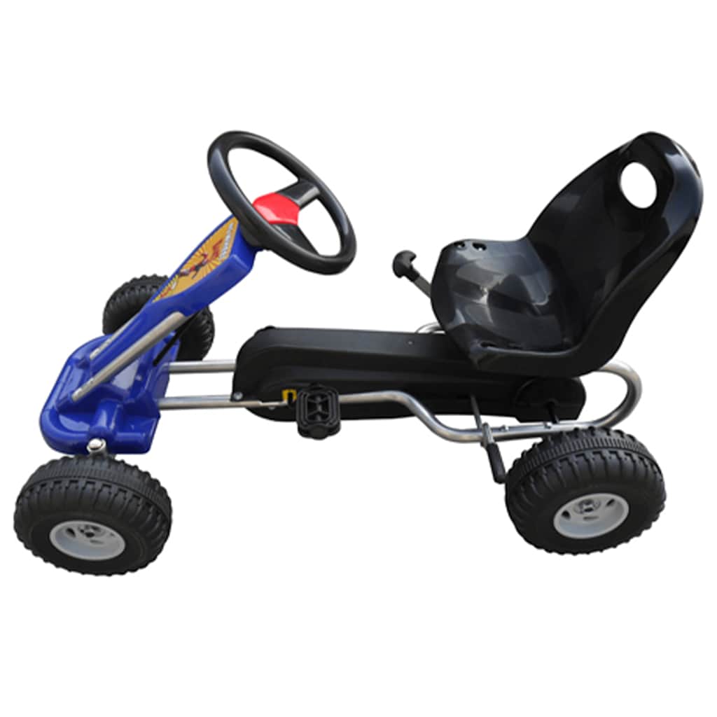 VidaXL Skelter met pedalen blauw