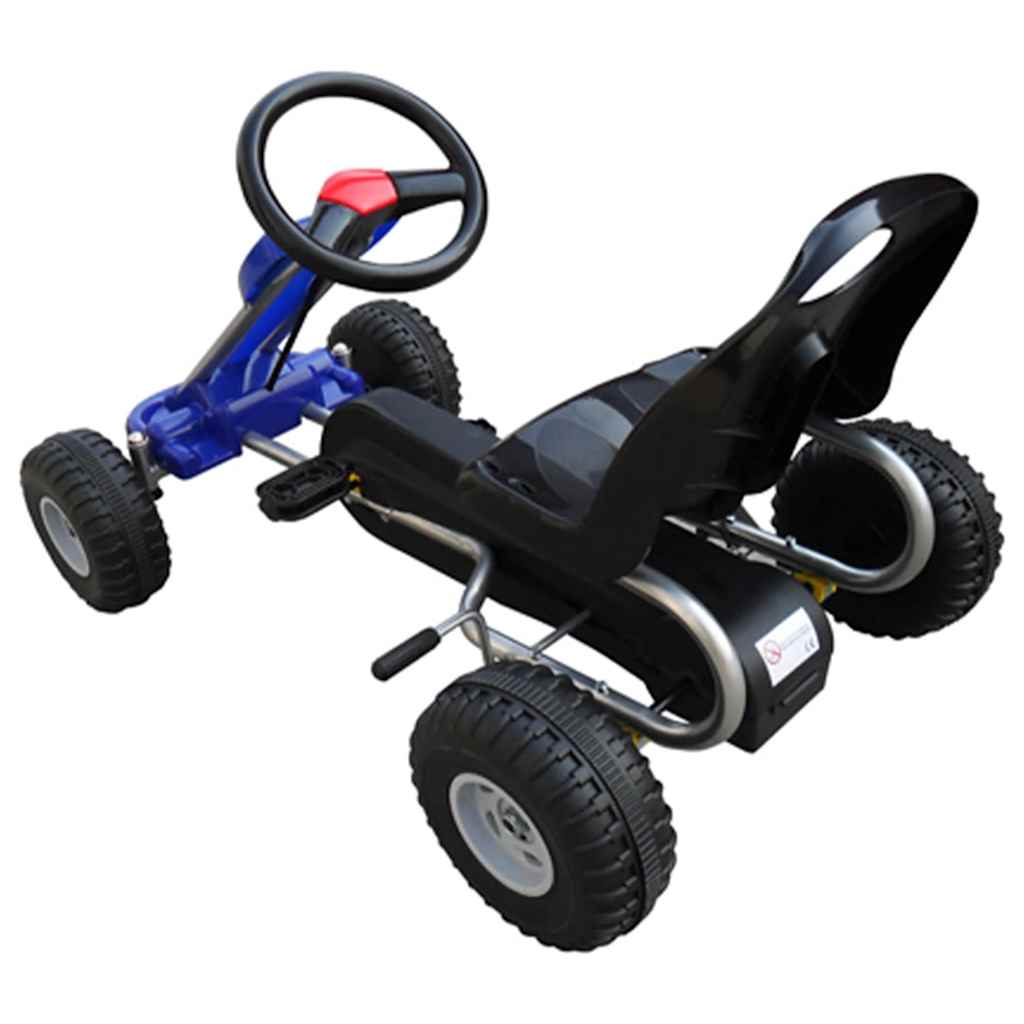 VidaXL Skelter met pedalen blauw