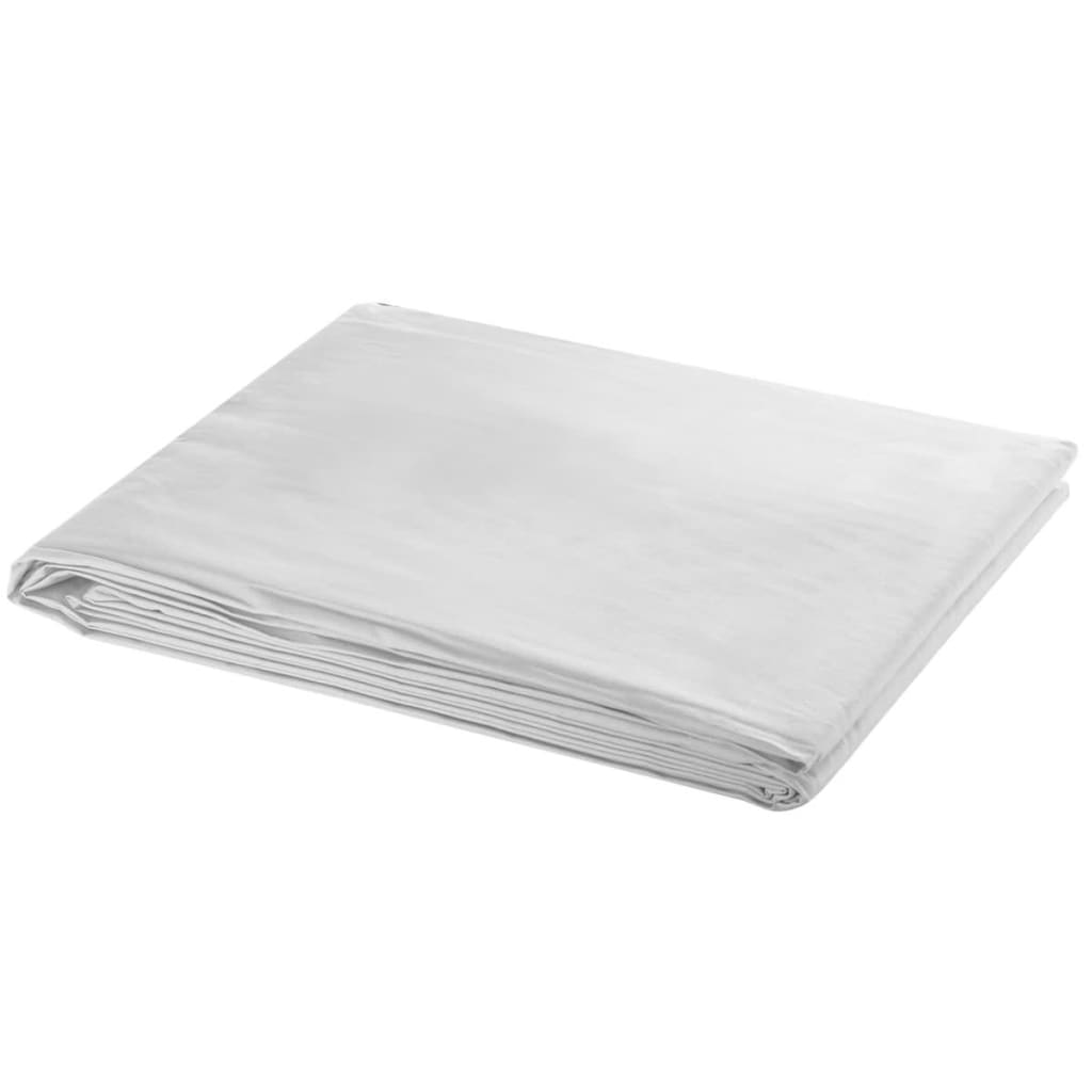 VidaXL Achtergrond zonder standaard 600x300 cm katoen wit