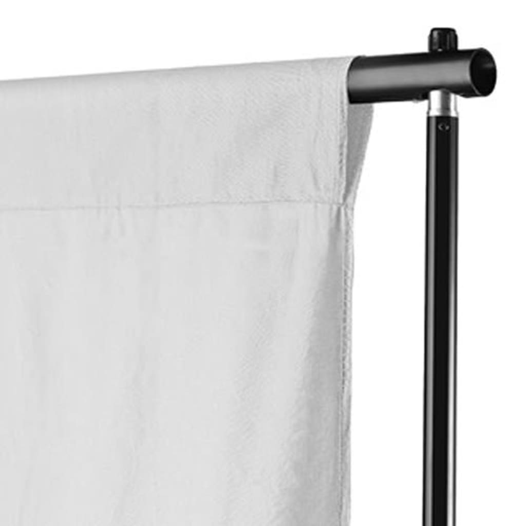 VidaXL Achtergrond zonder standaard 600x300 cm katoen wit