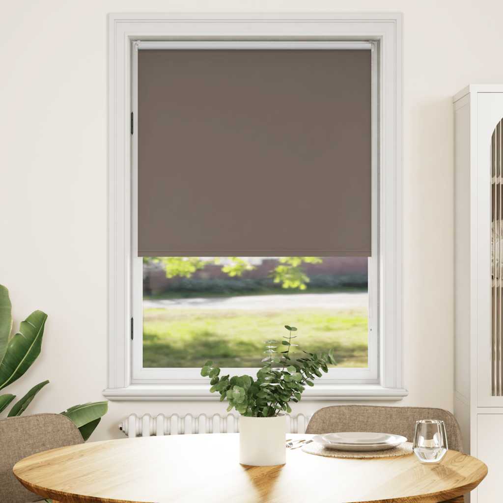 VidaXL Rolgordijn verduisterend 84,4 x 175 cm stofbreedte 80 cm koffiebruin