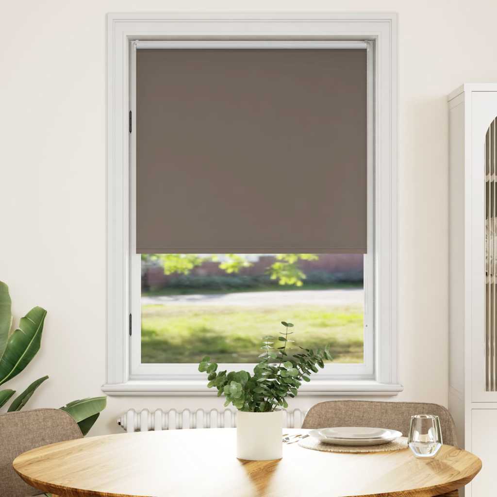 VidaXL Rolgordijn verduisterend 124,4 x 175 cm stofbreedte 120 cm koffiebruin