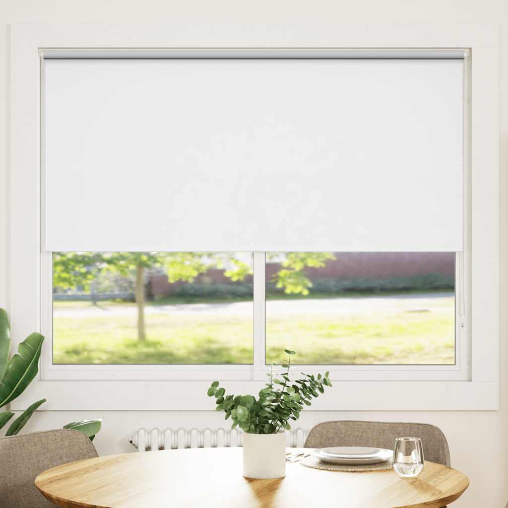 VidaXL Rolgordijn verduisterend 164,4 x 175 cm stofbreedte 160 cm wit