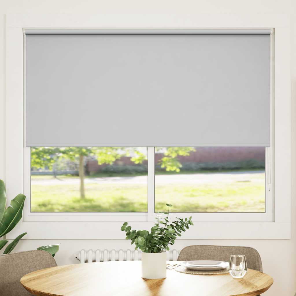VidaXL Rolgordijn verduisterend 164,4 x 175 cm stofbreedte 160 cm grijs