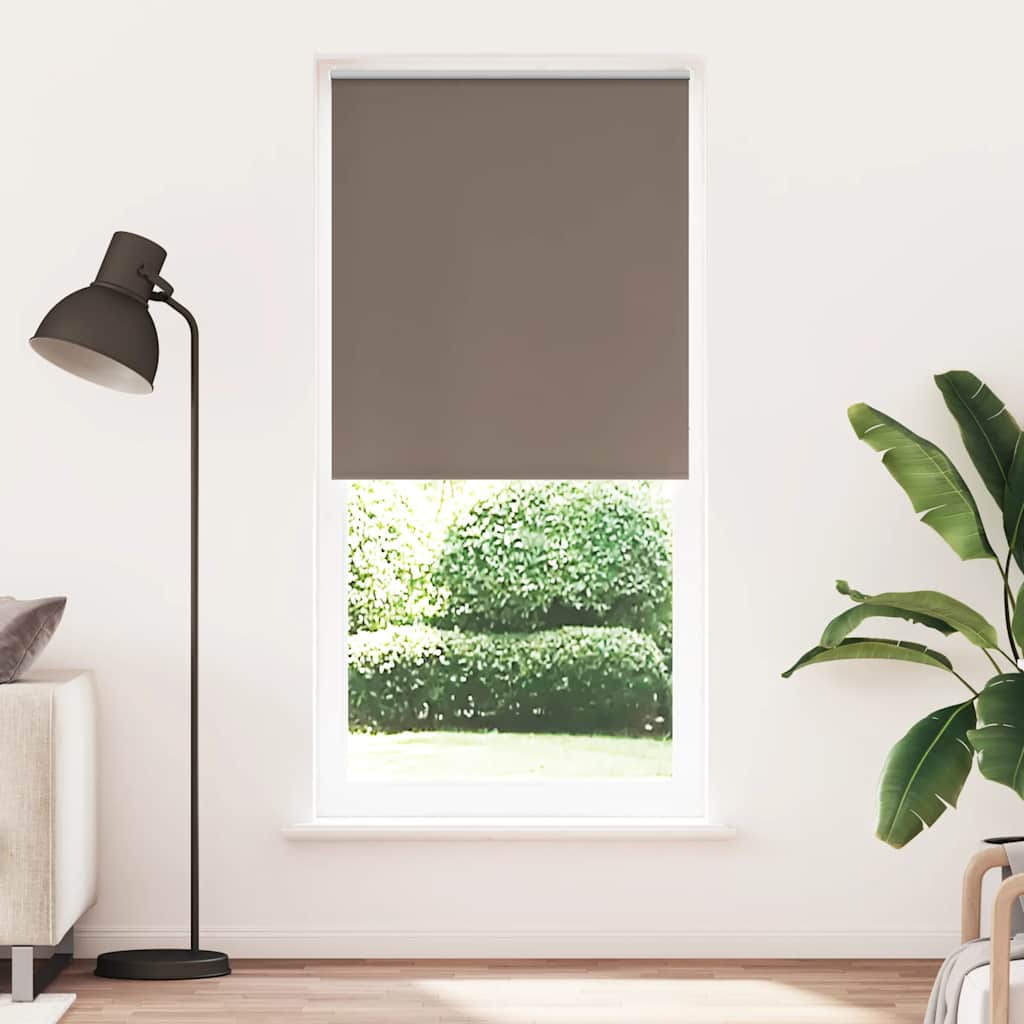 VidaXL Rolgordijn verduisterend 84,4 x 230 cm stofbreedte 80 cm koffiebruin