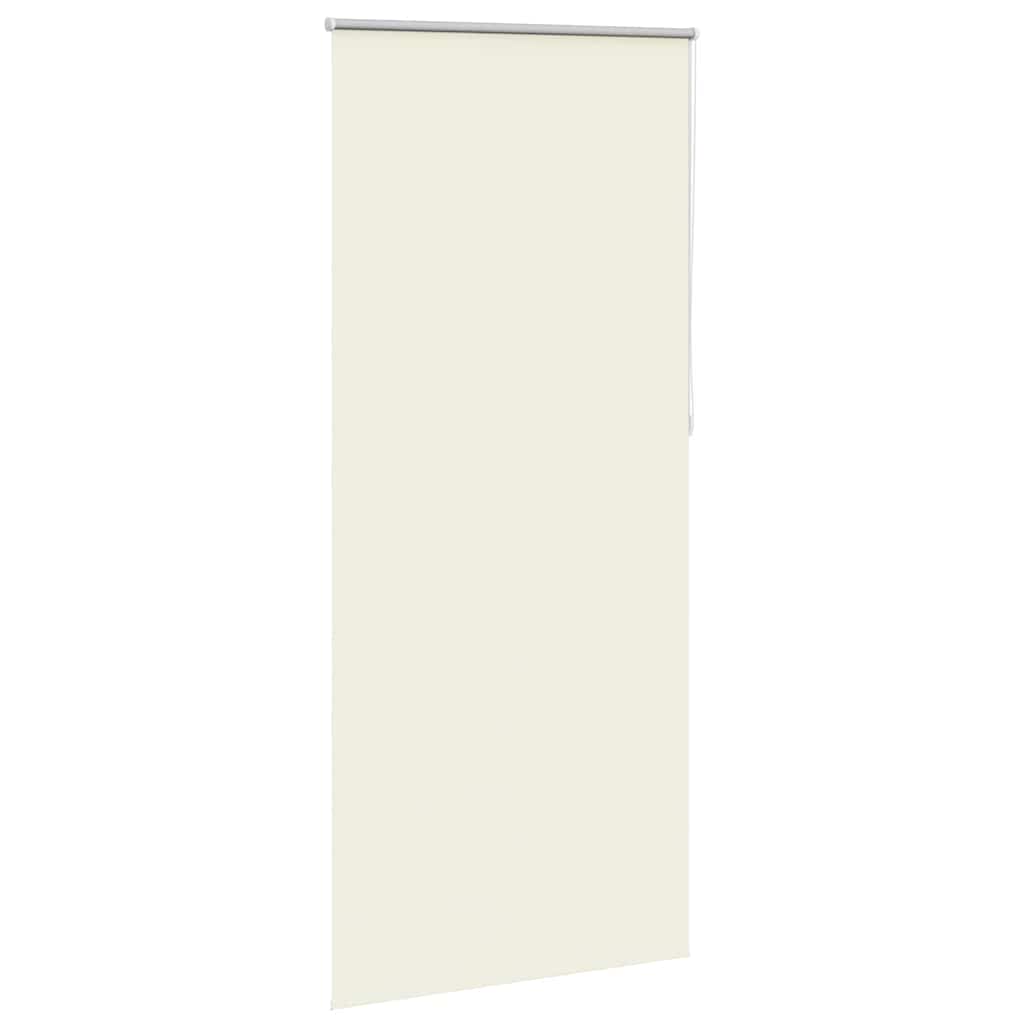 VidaXL Rolgordijn verduisterend 124,4 x 230 cm stofbreedte 120 cm gebroken wit