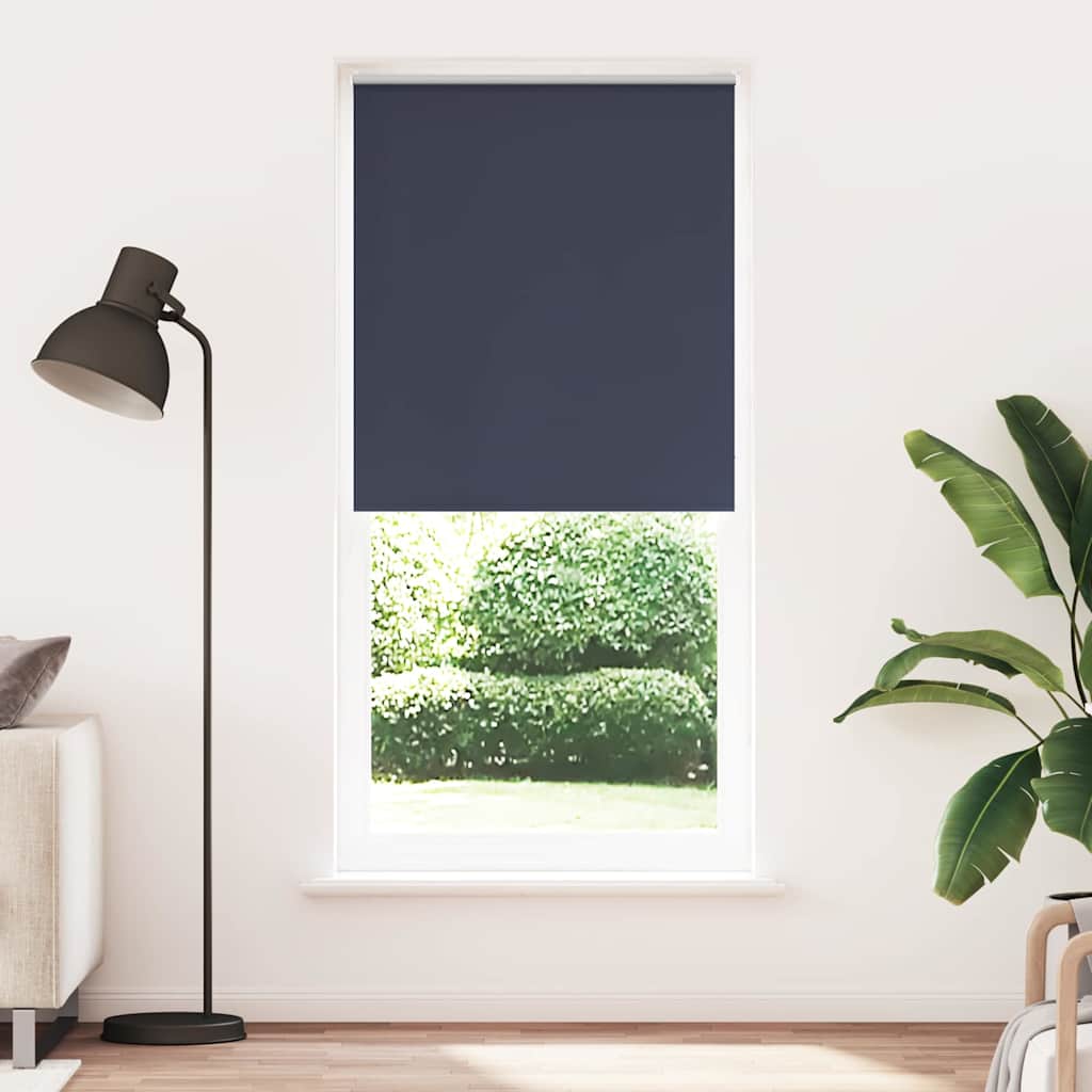 VidaXL Rolgordijn verduisterend 124,4 x 230 cm stofbreedte 120 cm marine