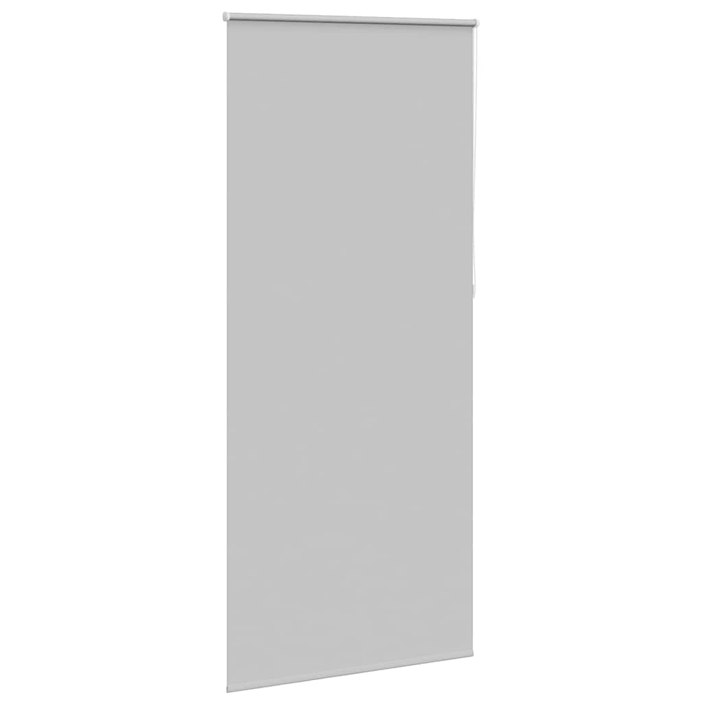 VidaXL Rolgordijn verduisterend 124,4 x 230 cm stofbreedte 120 cm grijs