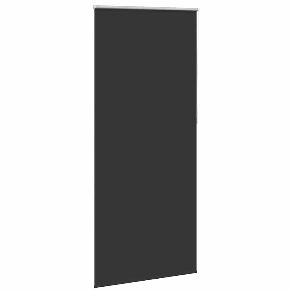 VidaXL Rolgordijn verduisterend 124,4 x 230 cm stofbreedte 120 cm zwart