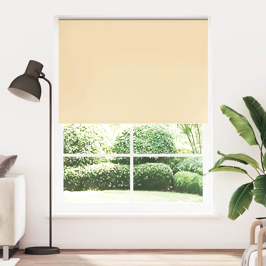 VidaXL Rolgordijn verduisterend 144,4 x 230 cm stofbreedte 140 cm beige