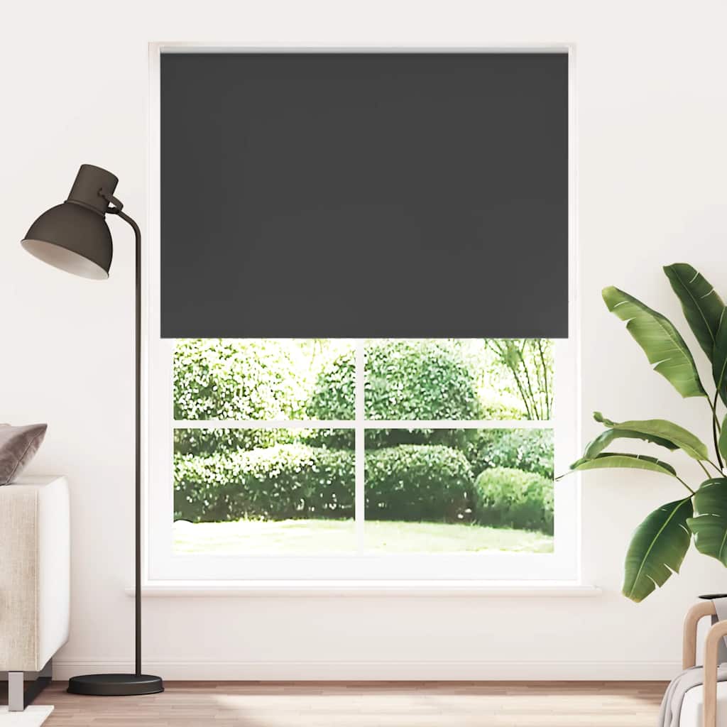 VidaXL Rolgordijn verduisterend 144,4 x 230 cm stofbreedte 140 cm zwart