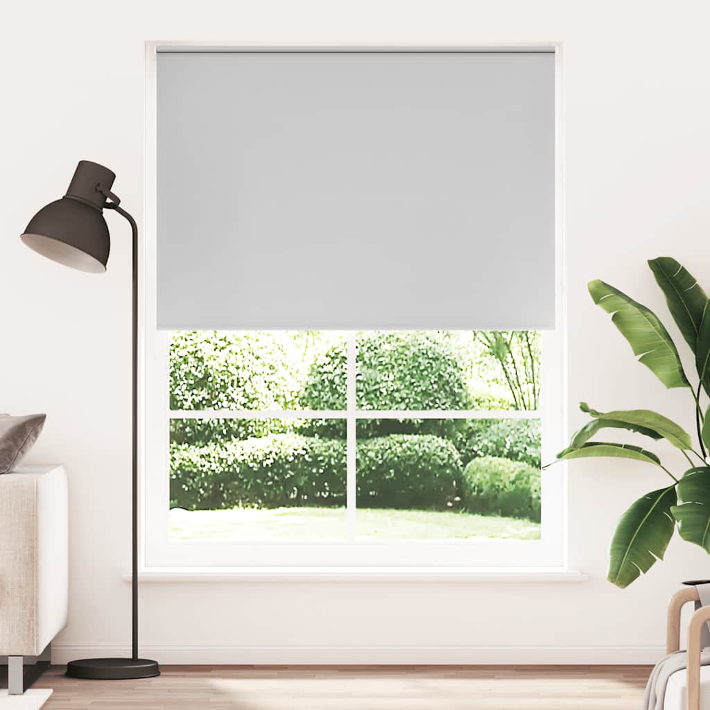VidaXL Rolgordijn verduisterend 164,4 x 230 cm stofbreedte 160 cm grijs