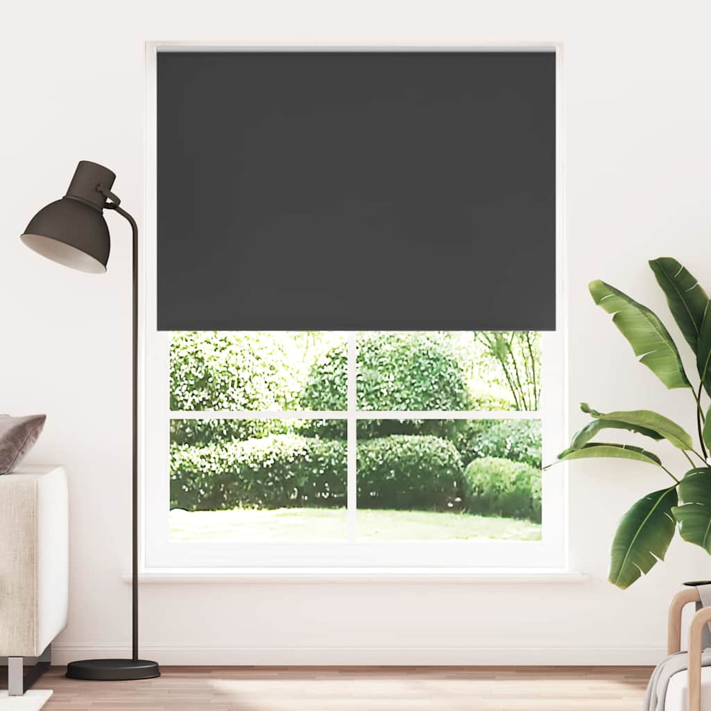 VidaXL Rolgordijn verduisterend 164,4 x 230 cm stofbreedte 160 cm zwart