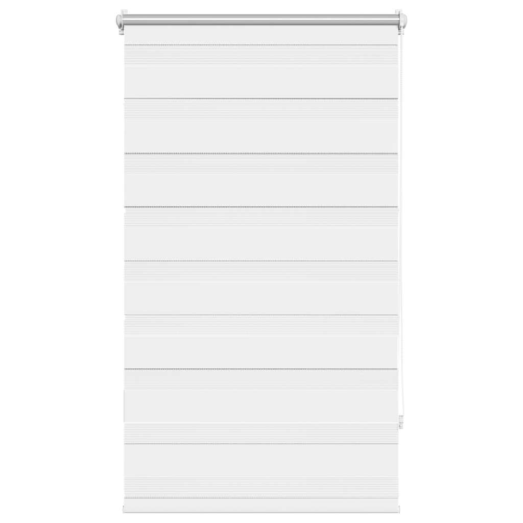 VidaXL Zebra rolgordijn 70,9 x 120 cm stofbreedte 66,7 cm wit