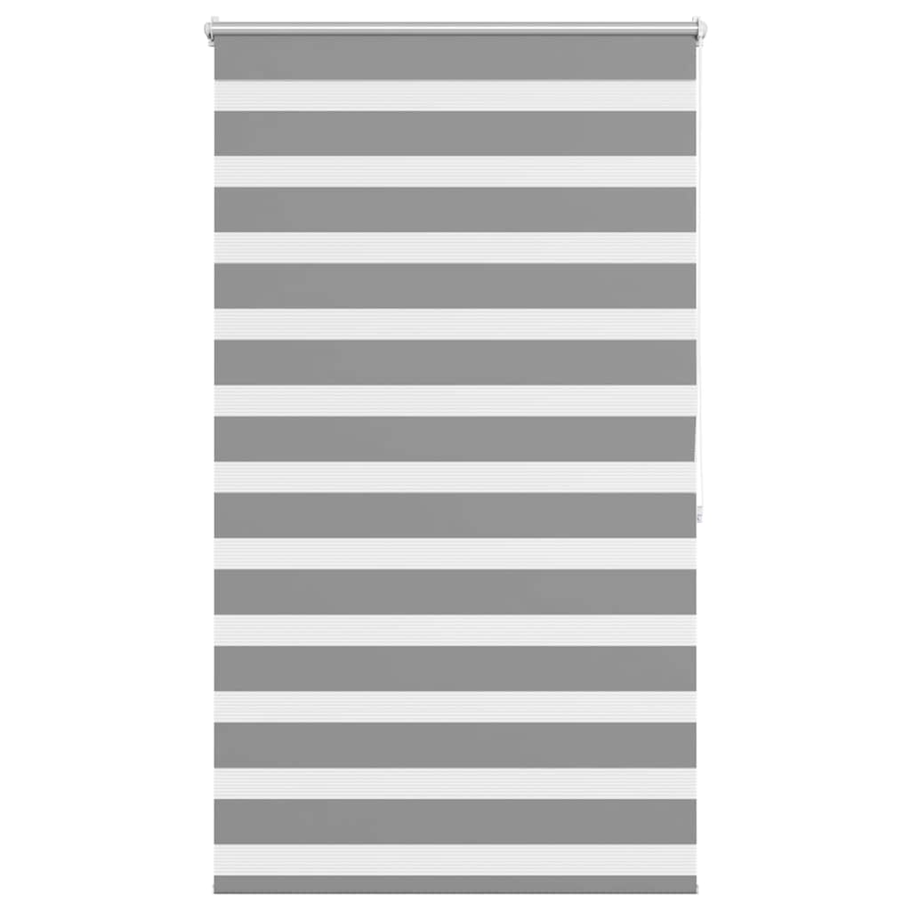 VidaXL Zebra rolgordijn 80,9 x 175 cm stofbreedte 76,7 cm grijs