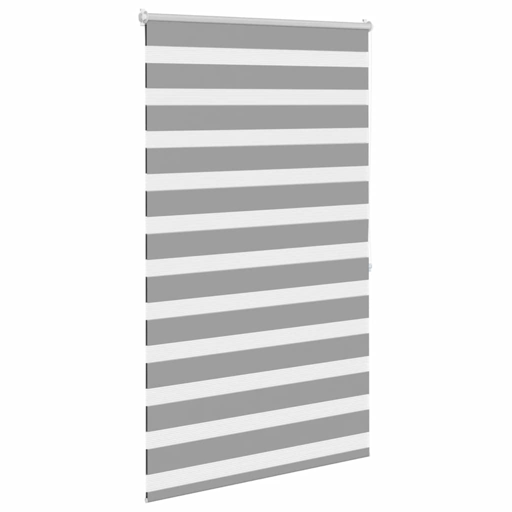 VidaXL Zebra rolgordijn 80,9 x 175 cm stofbreedte 76,7 cm grijs