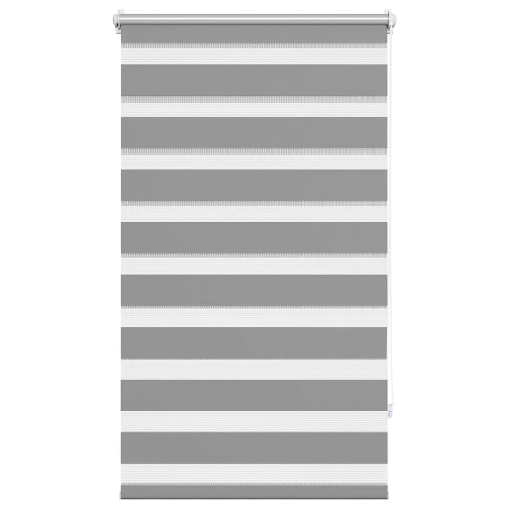 VidaXL Zebra rolgordijn 90,9 x 150 cm stofbreedte 86,7 cm grijs