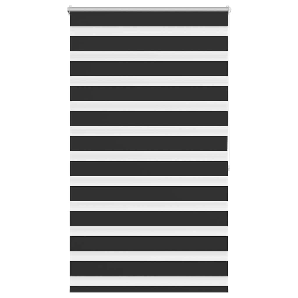 VidaXL Zebra rolgordijn 100,9 x 175 cm stofbreedte 96,7 cm zwart